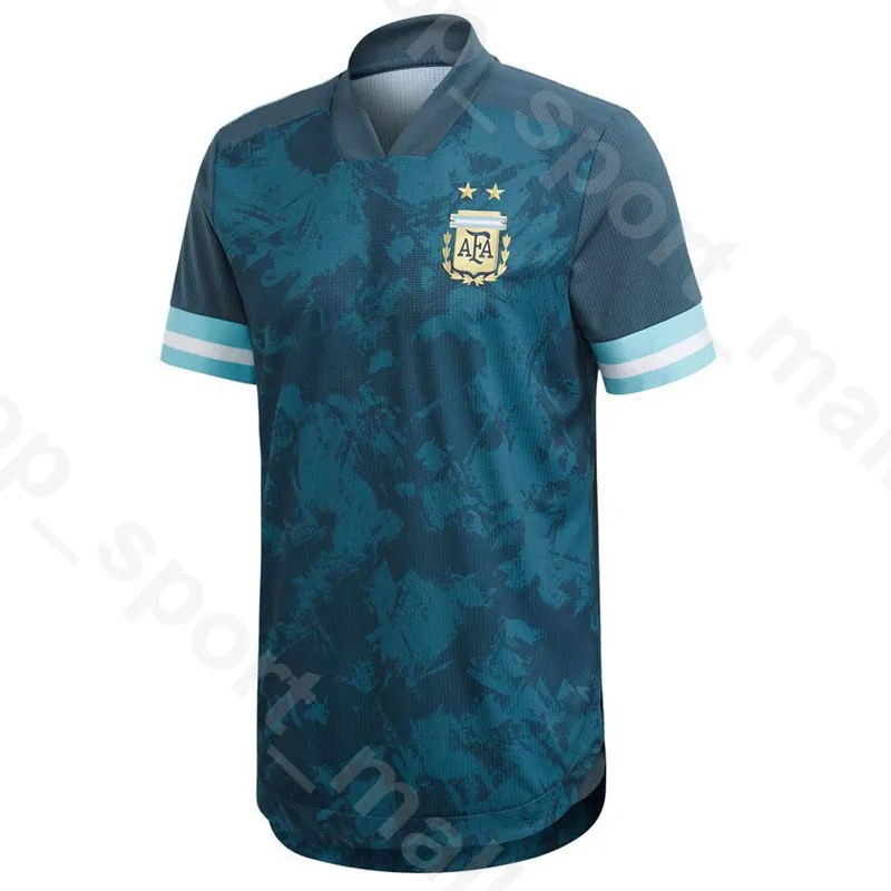 Argentina No22 Lavezzi Home Long Sleeves Soccer Country Jersey