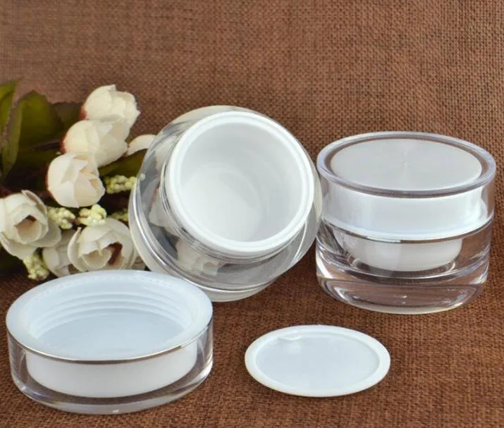 5 10 15 20 30 50 G ML Lege Clear Upscale Hervulbare Acryl Make Cosmetische Gezicht Cream Lotion Jar Potfles Container met Liners