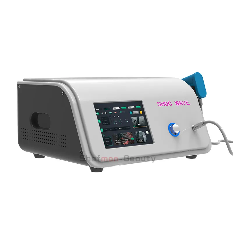 Portabel Shockwave Therapy Machine Pneumatic Shock Wave Therapy Utrustning för ED Behandlingar Smärtlindring Massage Salon användning