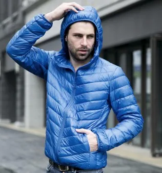 2020 Winter Jacket men 90 Duck Jacket Men Ultralight Down Jacket Outdoors Winter Parka With Carry Bag