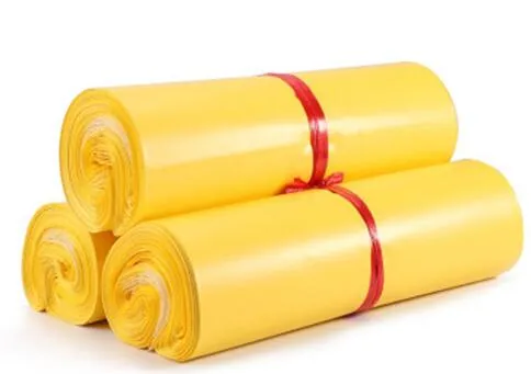 Gele opslag koerierstassen zelfsluitende plastic poly mailer verzendenvelop / postzakken