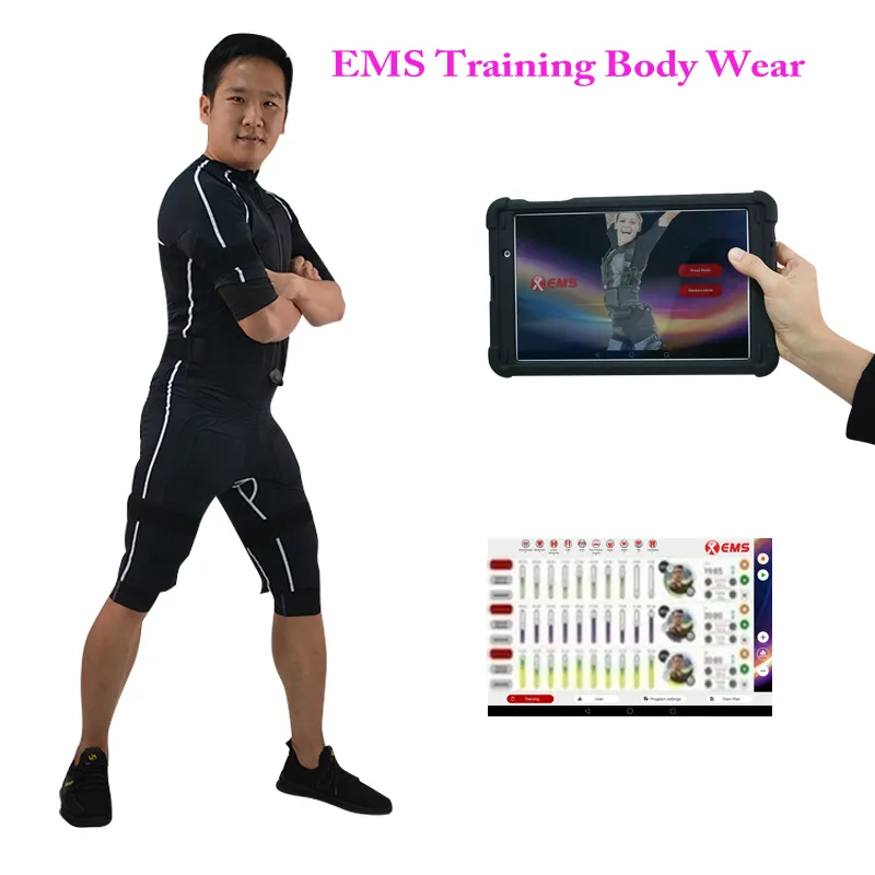 工場価格！電気筋肉刺激装置EMSジムフィットネス摩耗XEMSトレーニングスーツ