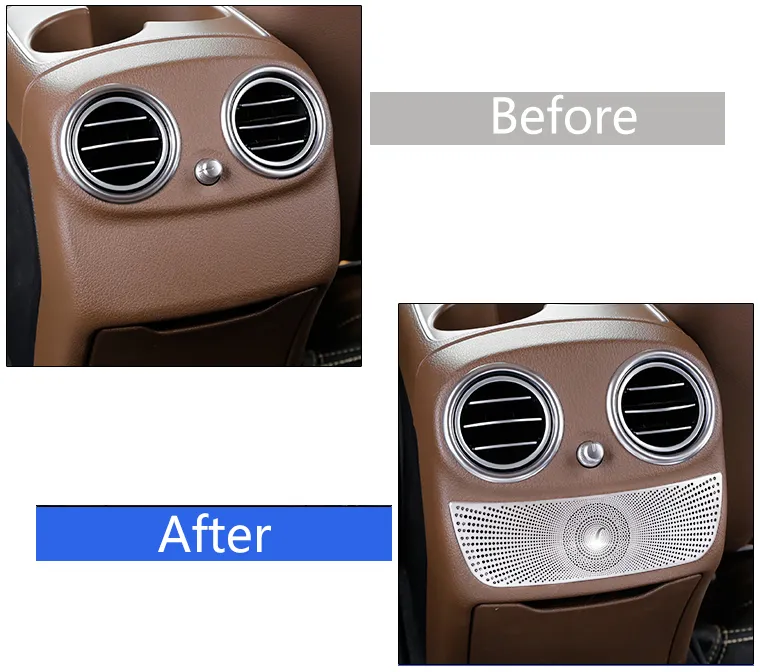 Auto Innenraum Zierleiste Hinten Armlehne Für Mercedes Benz C E GLC Klasse W205 W213 X253