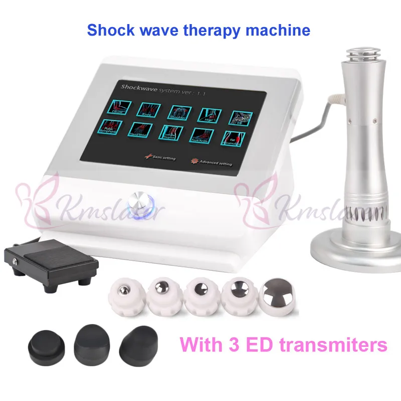 Geconcentreerde radiale akoestische shockwave therapie-apparatuur voor de behandeling van pijn / lage elektromagnetisch schokken voor ED-behandeling