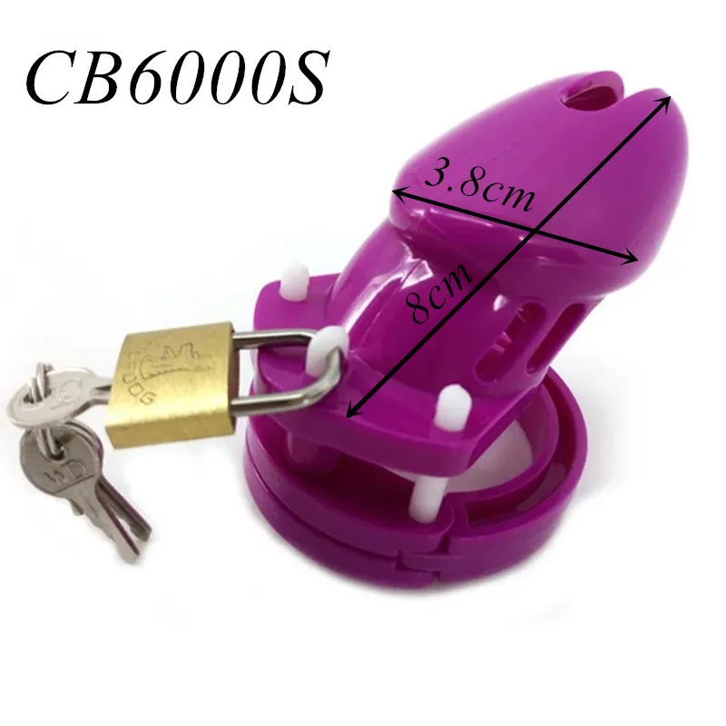 Lila férfi eszköz CB6000 CB6000s 5 ketreces szüzesség erényzár gyűrű felnőtt szexjáték G7-3-9_voghion.com