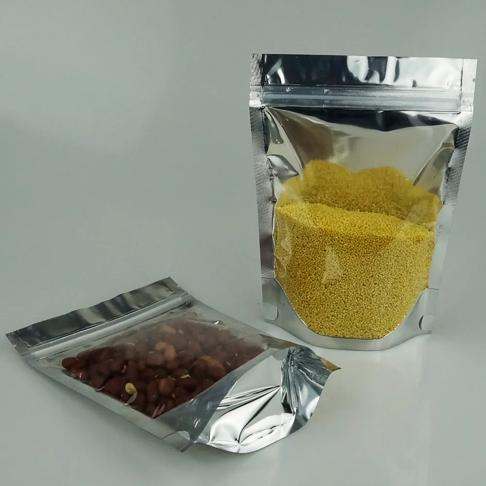 Wholesale Front Sided Transparent Self Sealed Stand Up Ziplock