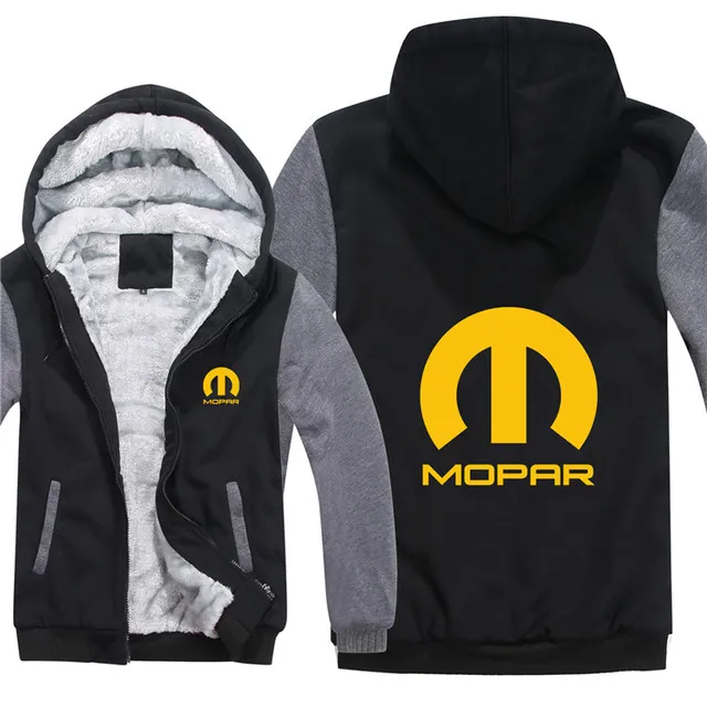 Winter Hoody Mopar Car Logo Print Men Women Warm Thicken Hoodies