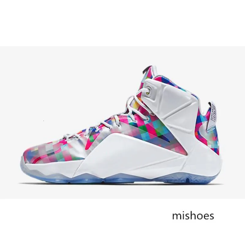 Compra Los Zapatos De Baloncesto LeBron 12 Hombres Con Sabor A Fruta De  Piedras MVP Floral Negro Niños Muchachas De Los Muchachos Jóvenes LeBrons  Xii Zapatillas De Tenis 7 Barato | Entrega