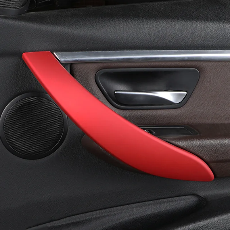 Car Styling Maniglia per porta Cornice decorazione Copertura Trim 4 pezzi per BMW 3 Serie 4 3GT F30 F32 F34 2013-2019 Accessori interni ABS336h