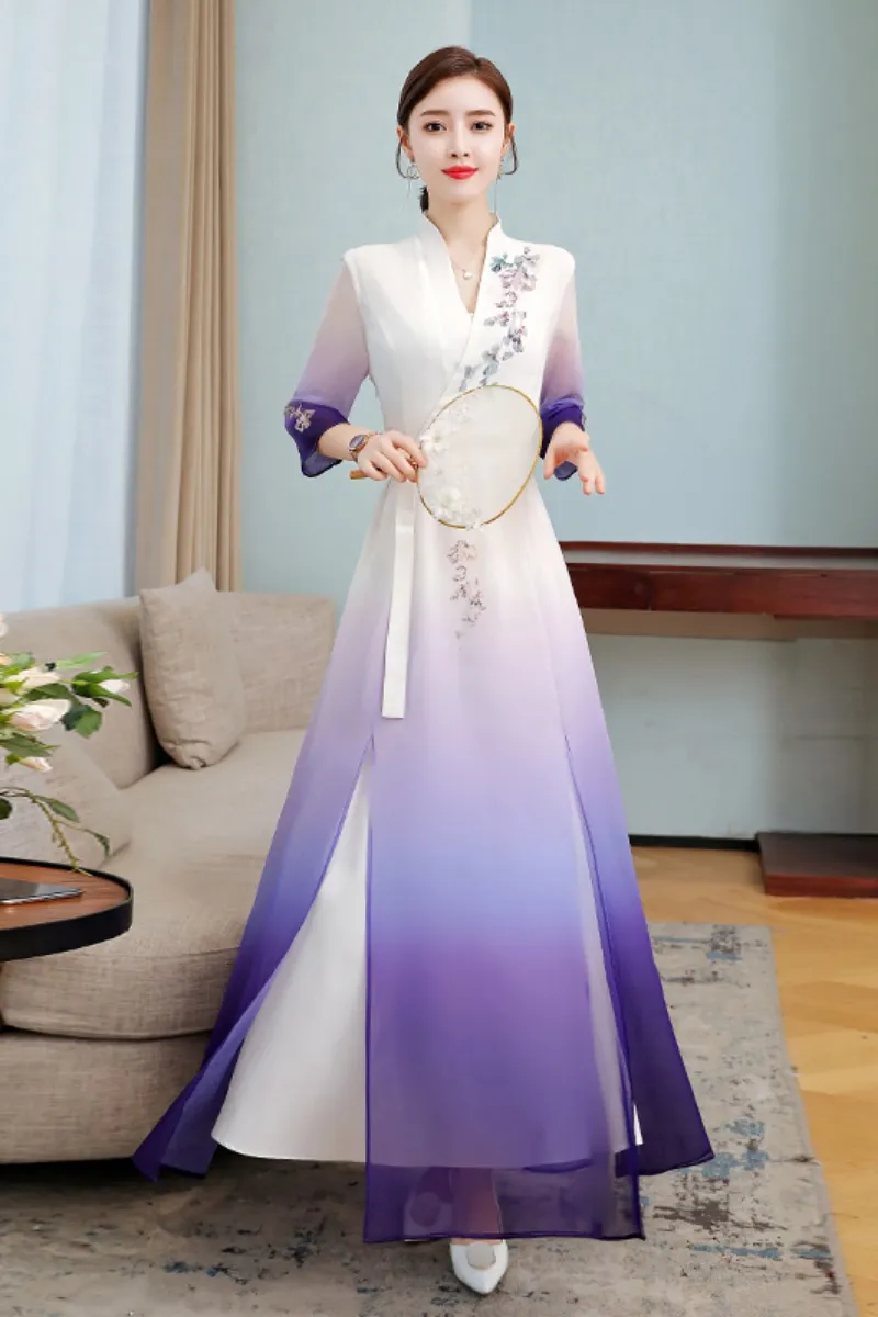 Modern Cheongsam Top + Skirt Suit Red Qipao Long Chinese Traditional  Wedding Dress Oriental Style Xiuhefu Dresses - AliExpress