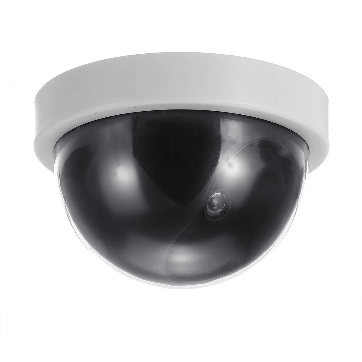 Dummy Security CCTV Dome Camera Rode LED Light Surveillance Home Outdoor Fa Ke Camera Bulb Camera - Zwart