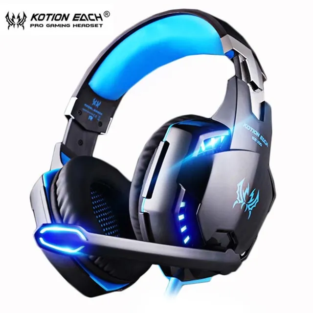 Auricolare over-ear Auricolari da gioco cablati Cuffie da gioco Casque stereo con bassi profondi con microfono per PS4 nuovo xbox PC Laptop gamer