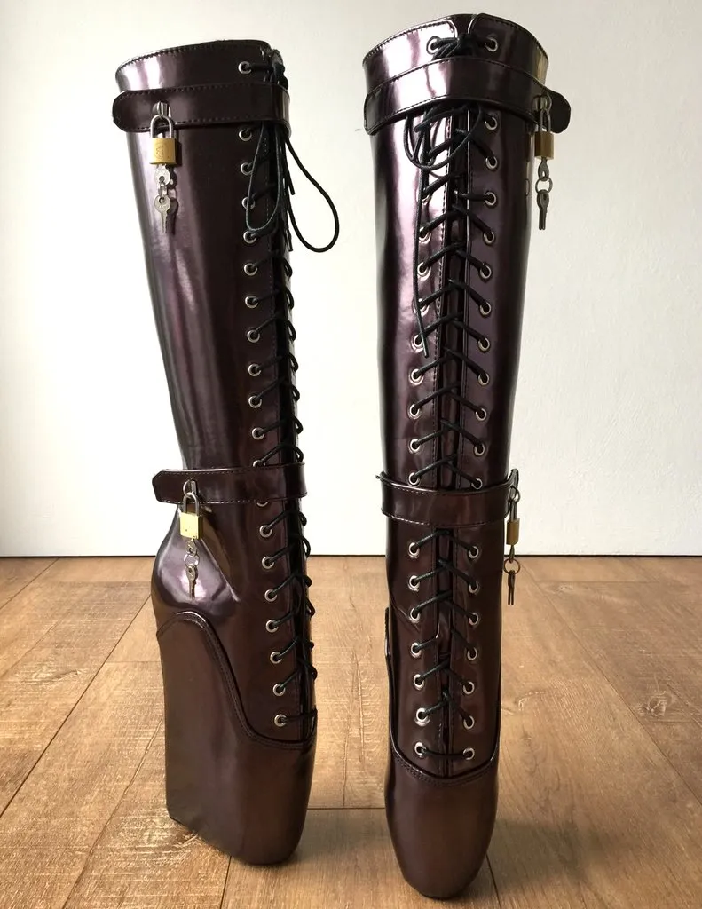 Hoof Heelless Knee High Boot Women Custom Wide Calf Size Sexy