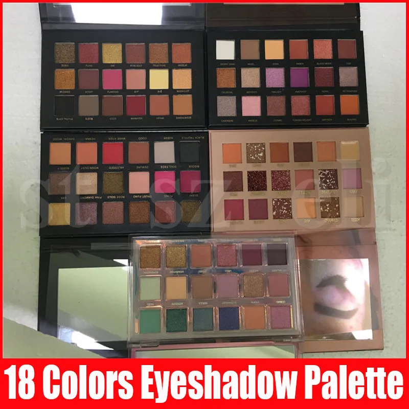 5 Estilos Beauty Eye Makeup Eyeshadow 18 cores Eye sombra textura Paleta de Sombra Matte Shimmer nus Sombras