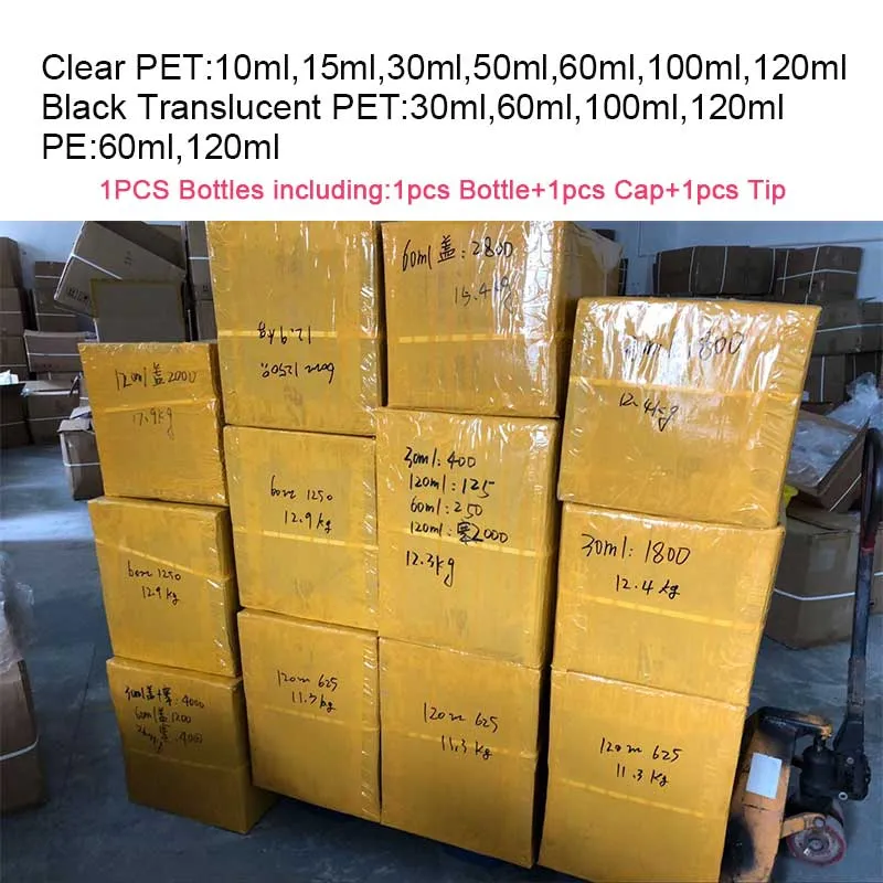 Wholesale Empty Bottles 15ml 30ml 50ml 60ml 100ml 120ml PET Plastic