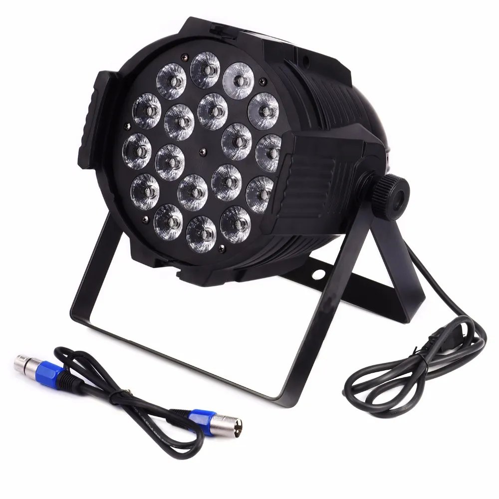 LED PAR LIGHT 18X15W RGBWA 5IN1 LED PAR CAN 64 DJ Partisi