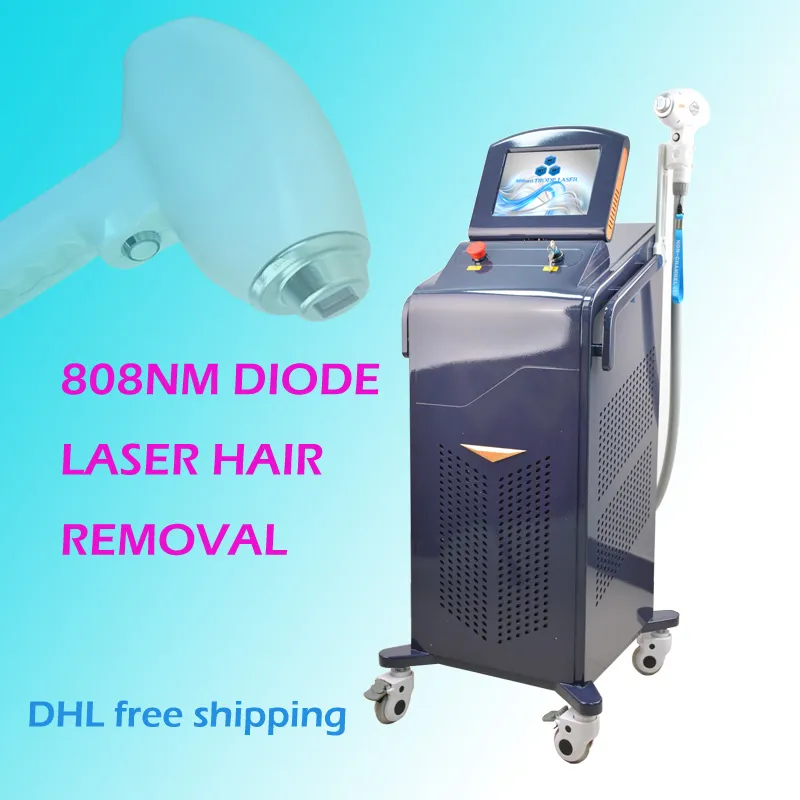 Icke-kanal 808nm diod Lasermaskin Permanrnt Hårborttagning Diod Laser Tiny Hårborttagningsutrustning 808 Diode Laser Hair Remover