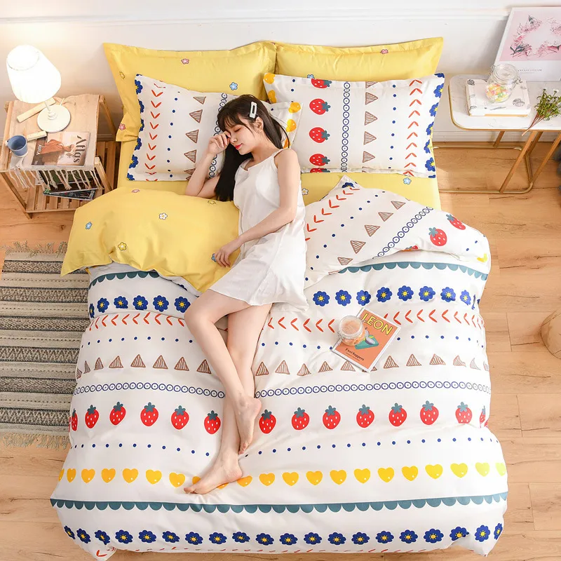 Bed set sheet online pillowcase blanket cover