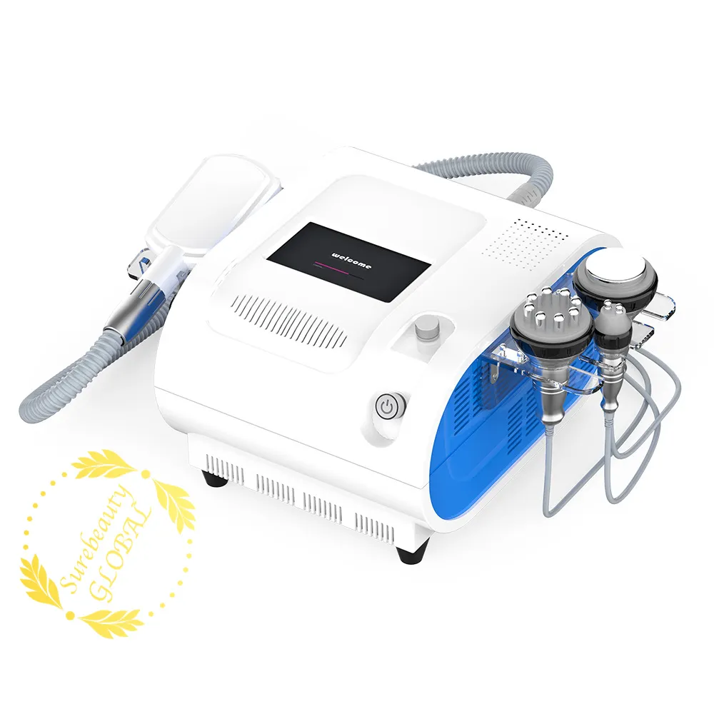 4 In 1 Multifunctional Cooling Vacuum System Fat Dissolve 40KHz Cavitation Body Face RF Radio Frequency Machine