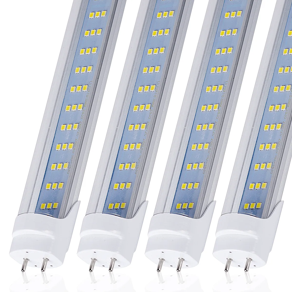 25pcs LED Light Tubes 4FT 60W ,Flat 3 Row 288pcs LED Chips,LED Replacement Bulbs for 4 Foot Fluorescent Fixture,Warehouse Shop Light