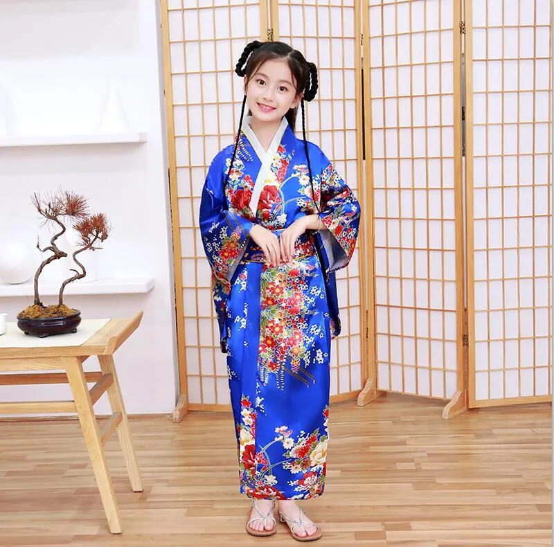 Abbigliamento Etnico Bambino Novità Cosplay Vestito Galleggiante Bambina  Giapponese Bambina Giapponese Stampa Kimono Bambini Vintage Yukata Kid  Dance Costumes Da 28,78 €