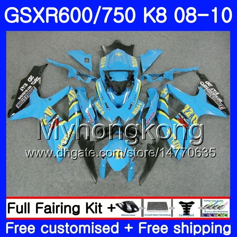 DHgate.com:2008-2010 Suzuki GSXR 750 600 GSX-R750 GSXR600 RIZLA Cyan ...