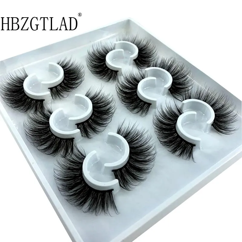 NOVO 6 pares 100% real Mink cílios 3D Natural cílios postiços 3d Mink Lashes macia pestana Extensão Kit de maquiagem Cílios