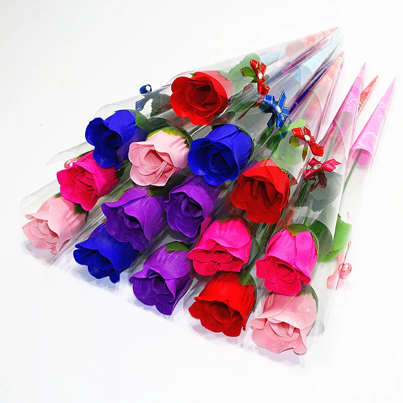 Rose da bagno Fiori di sapone Creativo Romantico con bomboniere Rose Sapone Fiore per regalo di San Valentino Regali per la festa della mamma