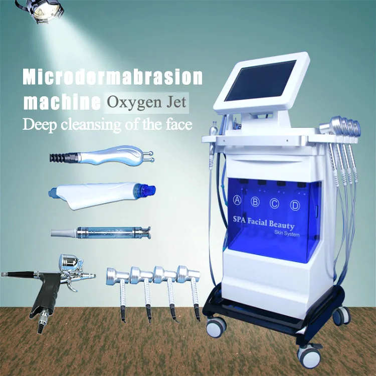 New Peel Microdermabrasion Water Vacuum Ultrasonic Diamond Dermabrasion Spray per la rimozione della testa nera per la pulizia del viso Macchina per la dermoabrasione