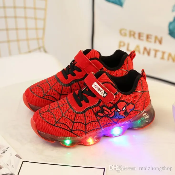 Zapatos Ligeros Para Niños Niñas Niños Brillantes Casual LED Luces LED Moda Brillante Multicolor Zapatillas Ligeramente Encendidas De 32,35 | DHgate