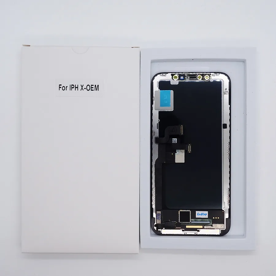 Wyświetlacz OEM dla paneli ekranowych iPhone X LCD Zespół Digitizer Zamiennik Oryginalny 3D