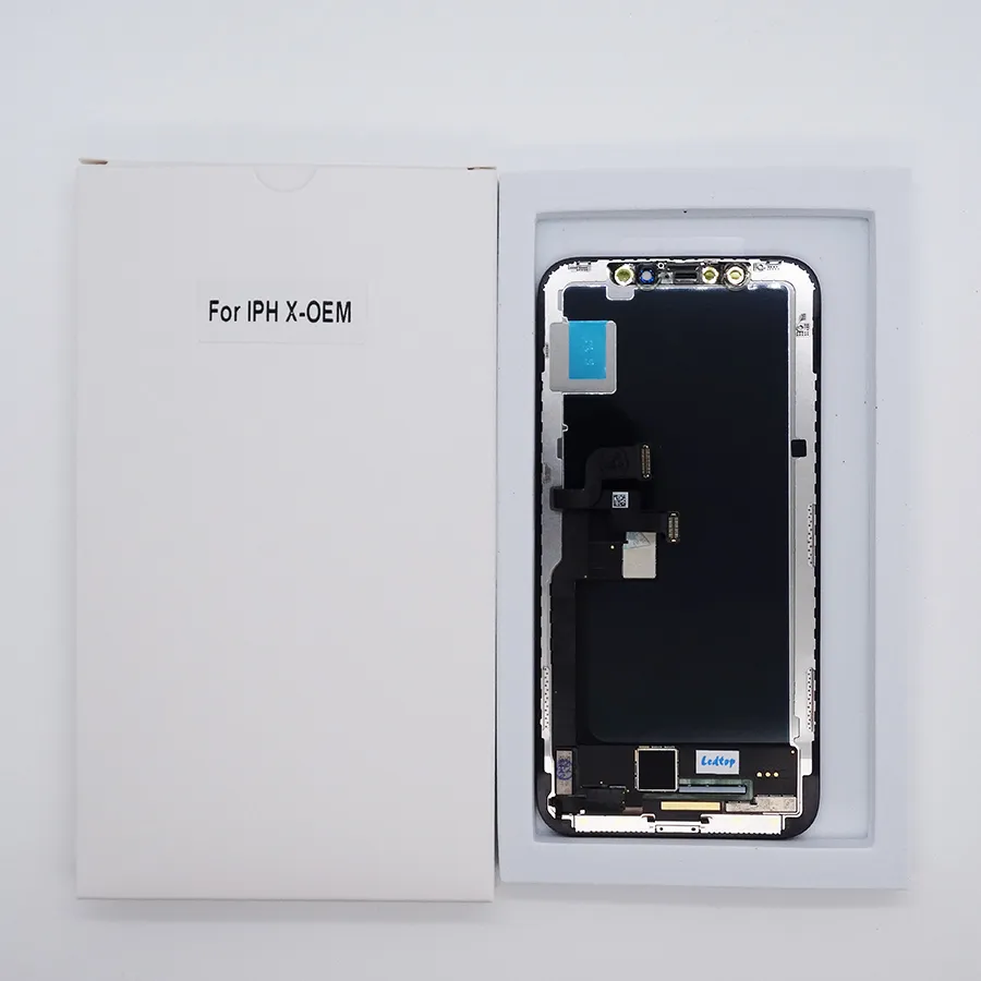 شاشة OEM لأجهزة شاشة iPhone X LCD Aigitizer Assembly استبدال 3D الأصلي