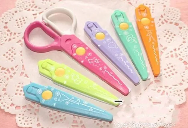 1 Piece Mini Cute Scissors Korean Fashion Creative Stationery Scissors  Small Kawaii Cartoon Bear Scrapbook Scissors Student