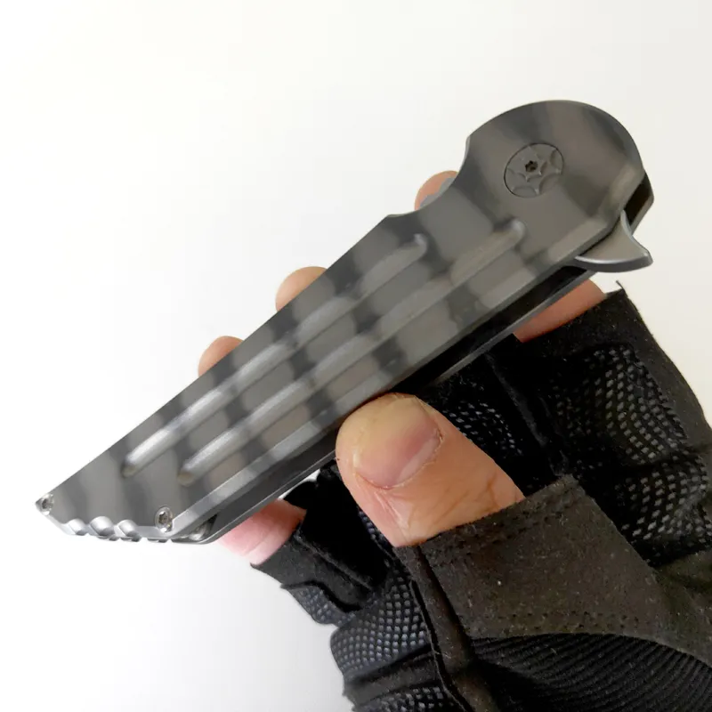 Beperkte aanpassingsversie KWAIBACK vouwmes S35VN Blade Burnt Texture Titanium Handvat Messen Outdoor Camping Hunting Pocket EDC Tools Tactical Knifes