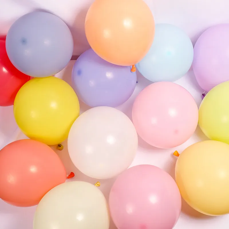 100 stks latex macaron snoep kleur ballonnen 10 "party decoratie hoge kwaliteit 2,3 g multi-kleuren