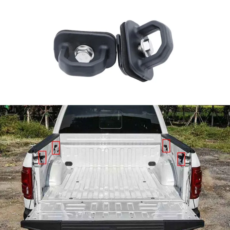 Pair Car Accessories Tie Down Anchor Truck Bed Side Wall Anchors For