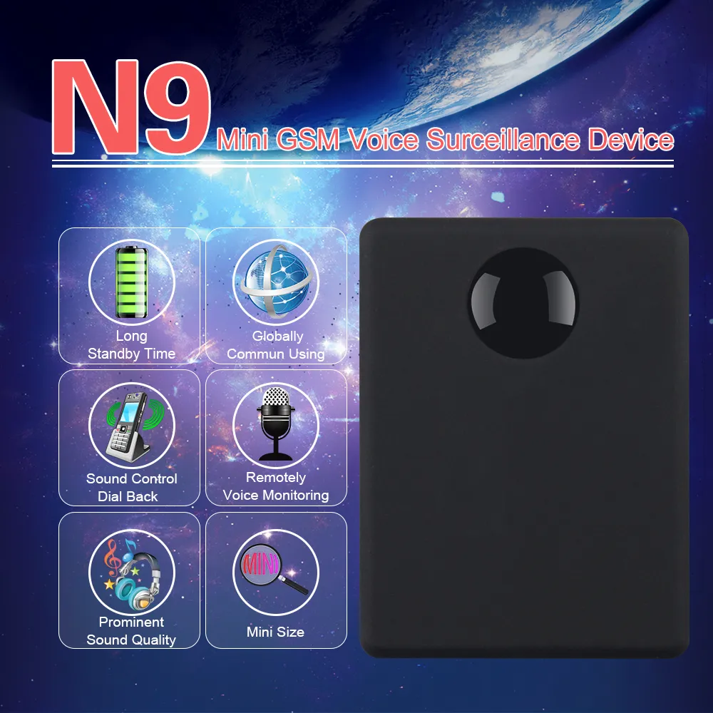 N9 Mini GPS Tracker Car GPS Locator Tracker Car Gps Tracker Anti-Lost Recording Tracking Device Voice Control Can Record
