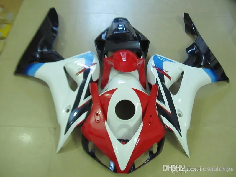 ABS Fairings för Honda CBR1000RR 2006 2007 Blue Red White Injection Mold Fairing Kit CBR 1000 RR 06 07 GG57