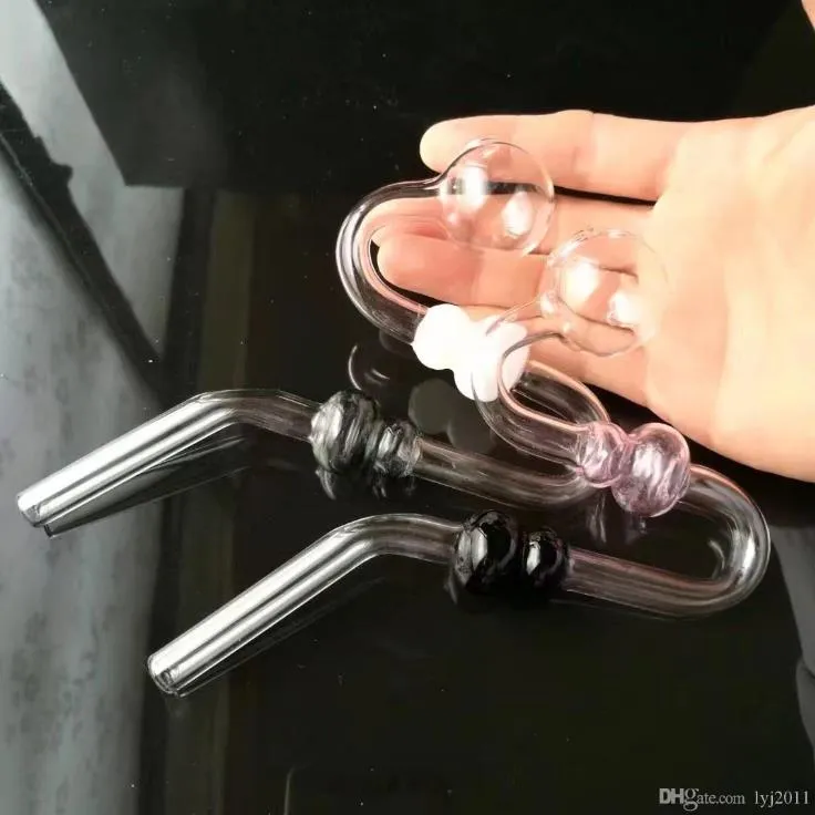 Serpente di zucca colorato Bong di vetro all'ingrosso Bruciatore a nafta Tubi di acqua di vetro Impianti di fumo