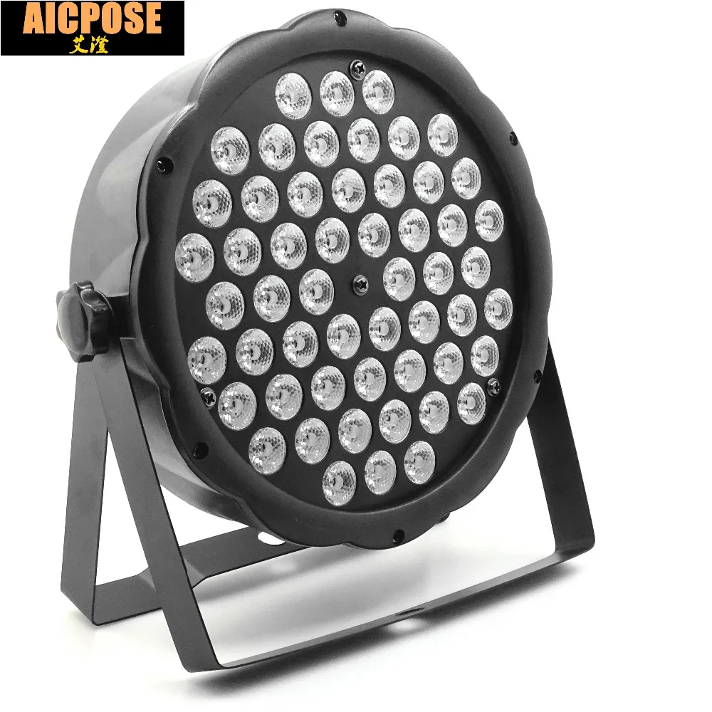 LED PAR LICHTS 54X3W DJ PAR LED 54 * 3W Lights R12, G18, B18, W6 Was Disco Light DMX Controller Effect voor kleine Paty KTV