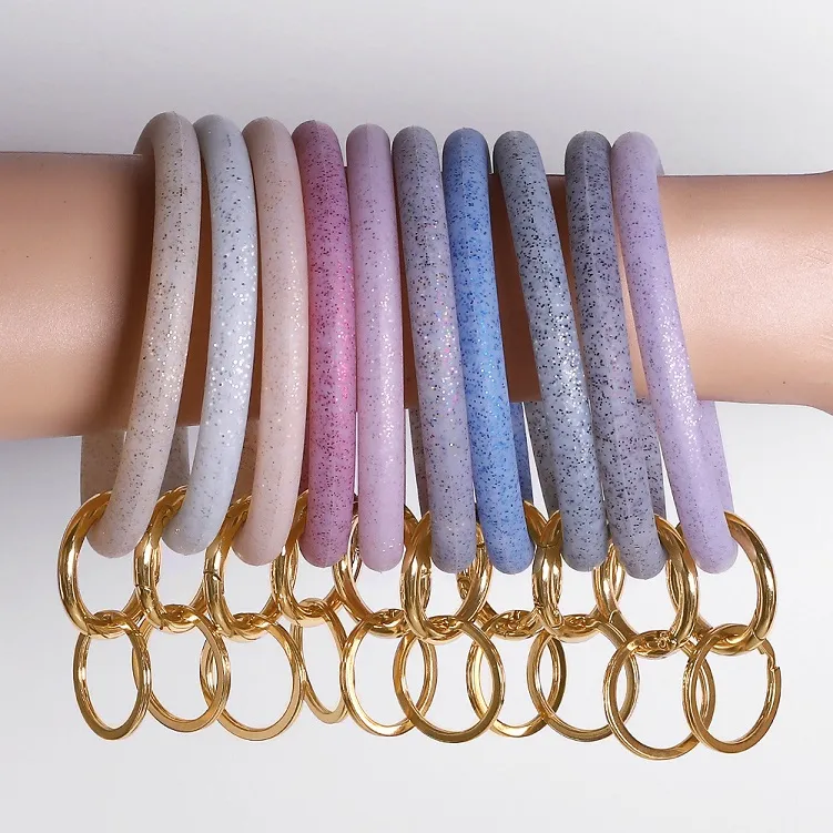 Large Round Key Chain Bracelet With O Wrist Key Ring Perfect Gift For