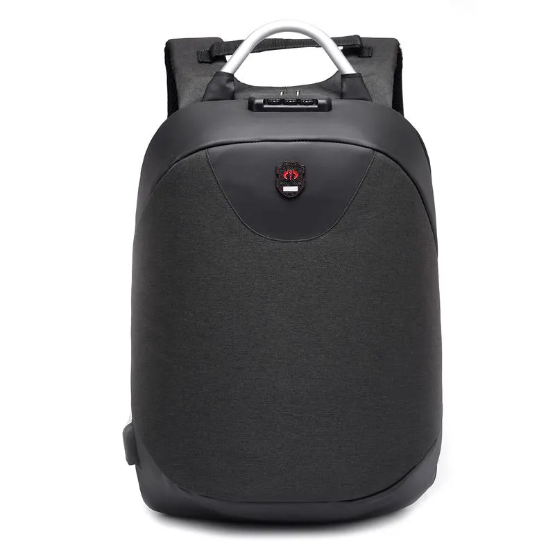 2019 new fashion Zaino per laptop da 15,6 pollici da uomo Zaino impermeabile Casual Travel Business USB Back pack Borsa maschile Regalo antifurto