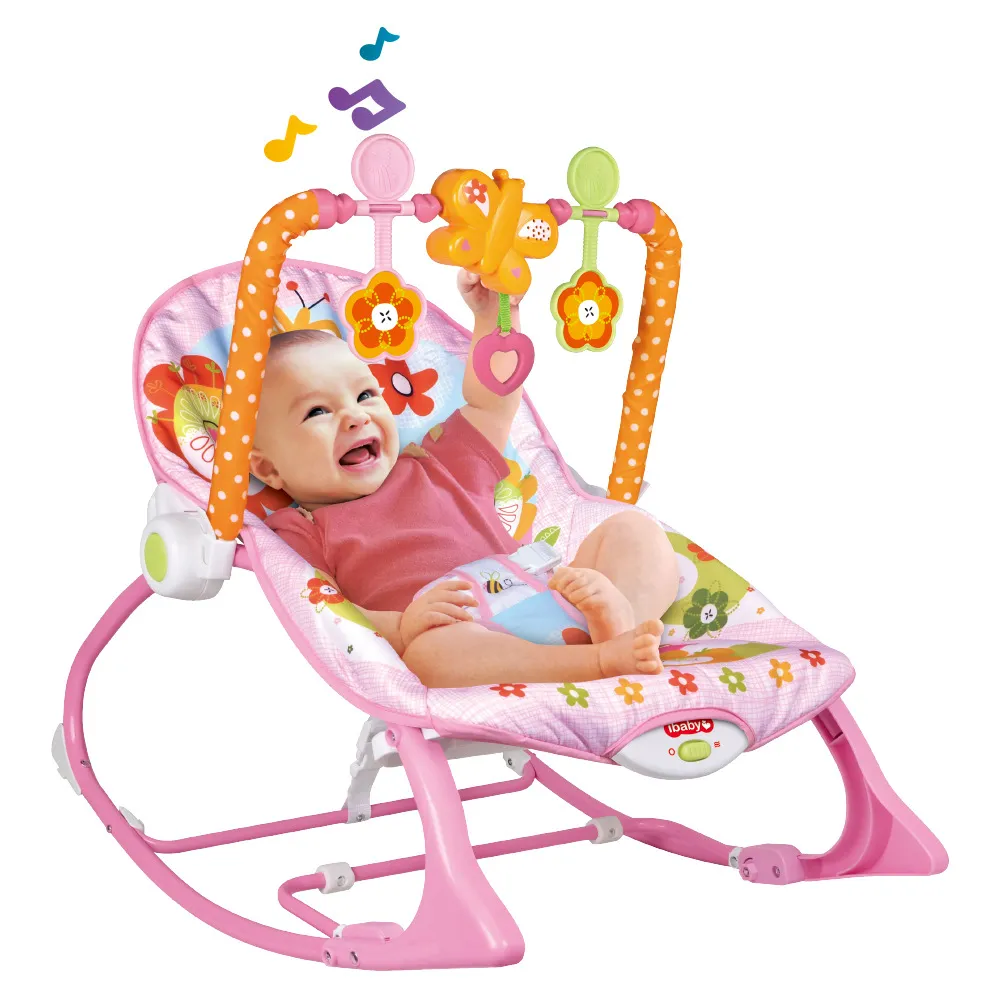  Columpios de bebé musicales para bebés, mecedora eléctrica  ajustable con control remoto, respaldo ajustable 3 en 1 para bebé