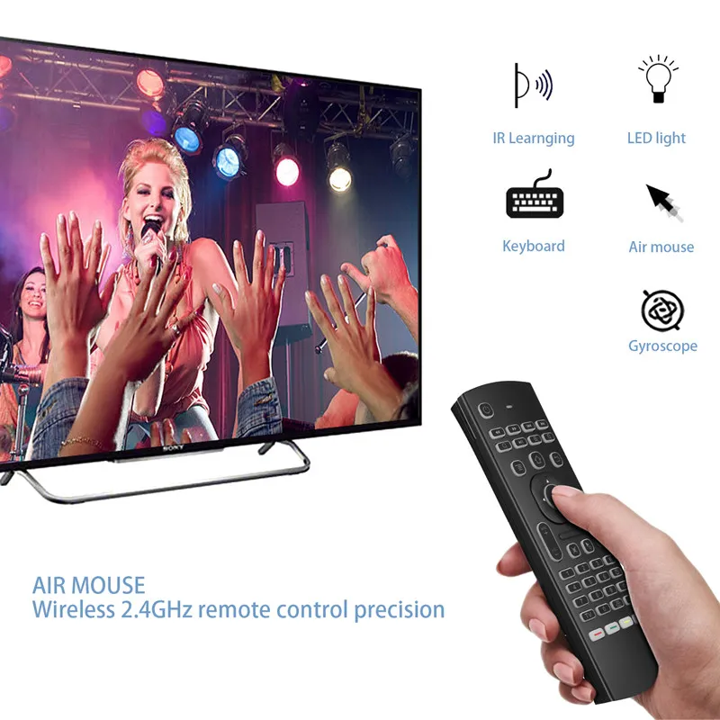 Fly Air Mouse with Backlit Keyboard - Wireless Remote for Smart TV ...