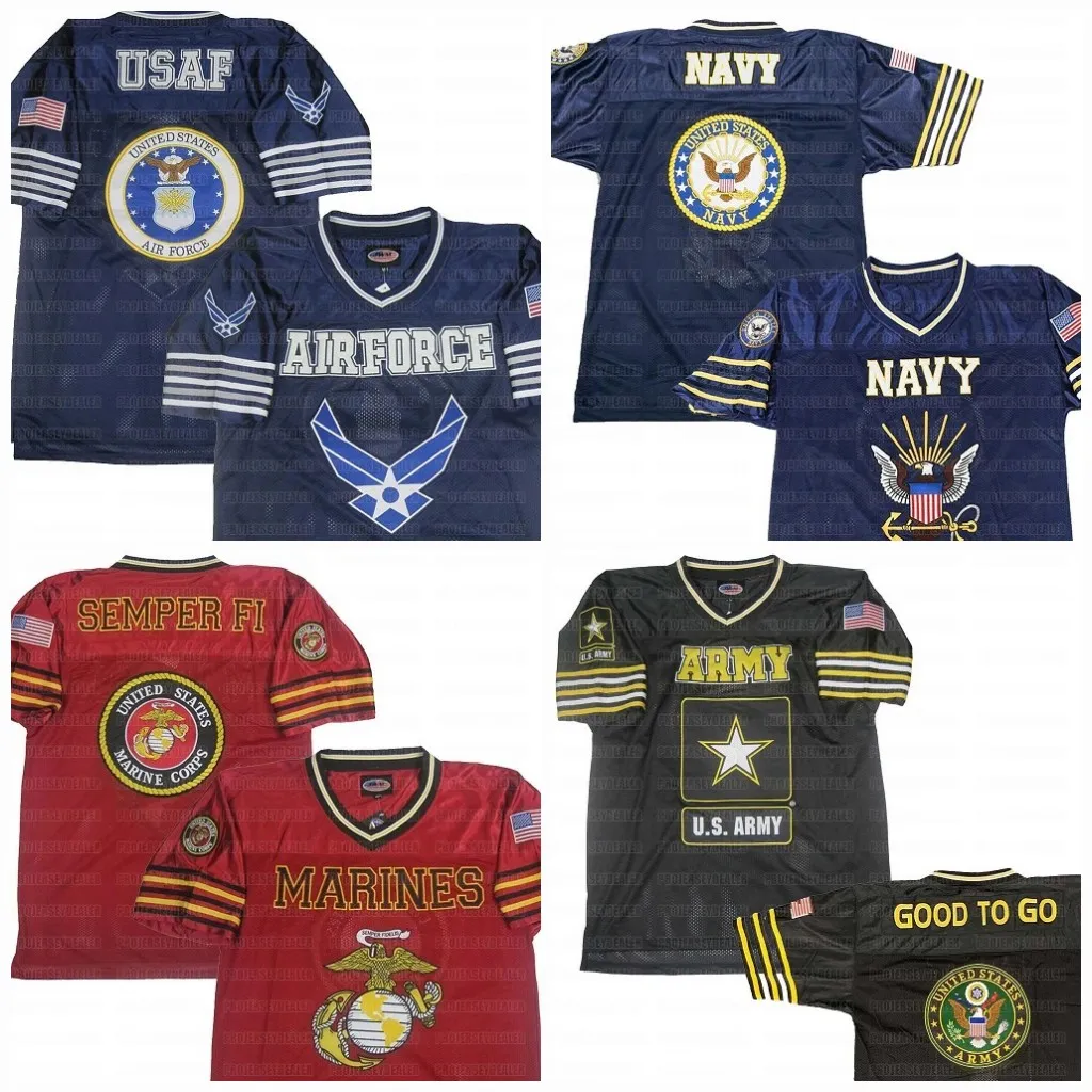 Maglia da calcio personalizzata US NAVY Nome cucito Numero cucito Fas Spedizione Alta qualità