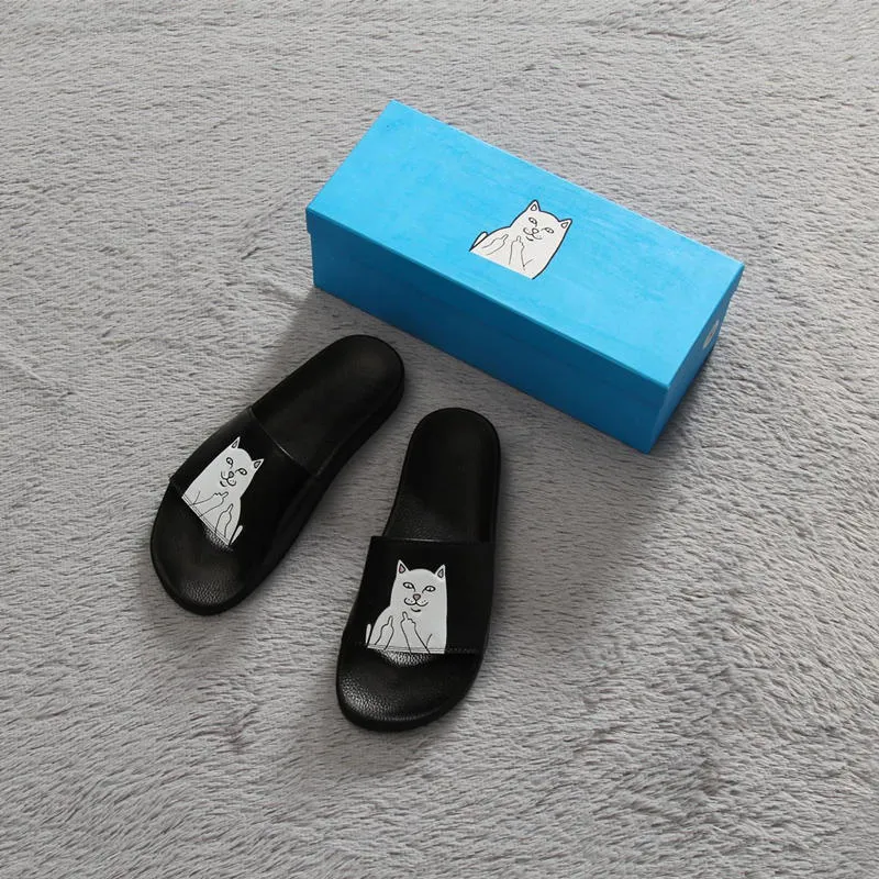 Middle finger deals cat sandals