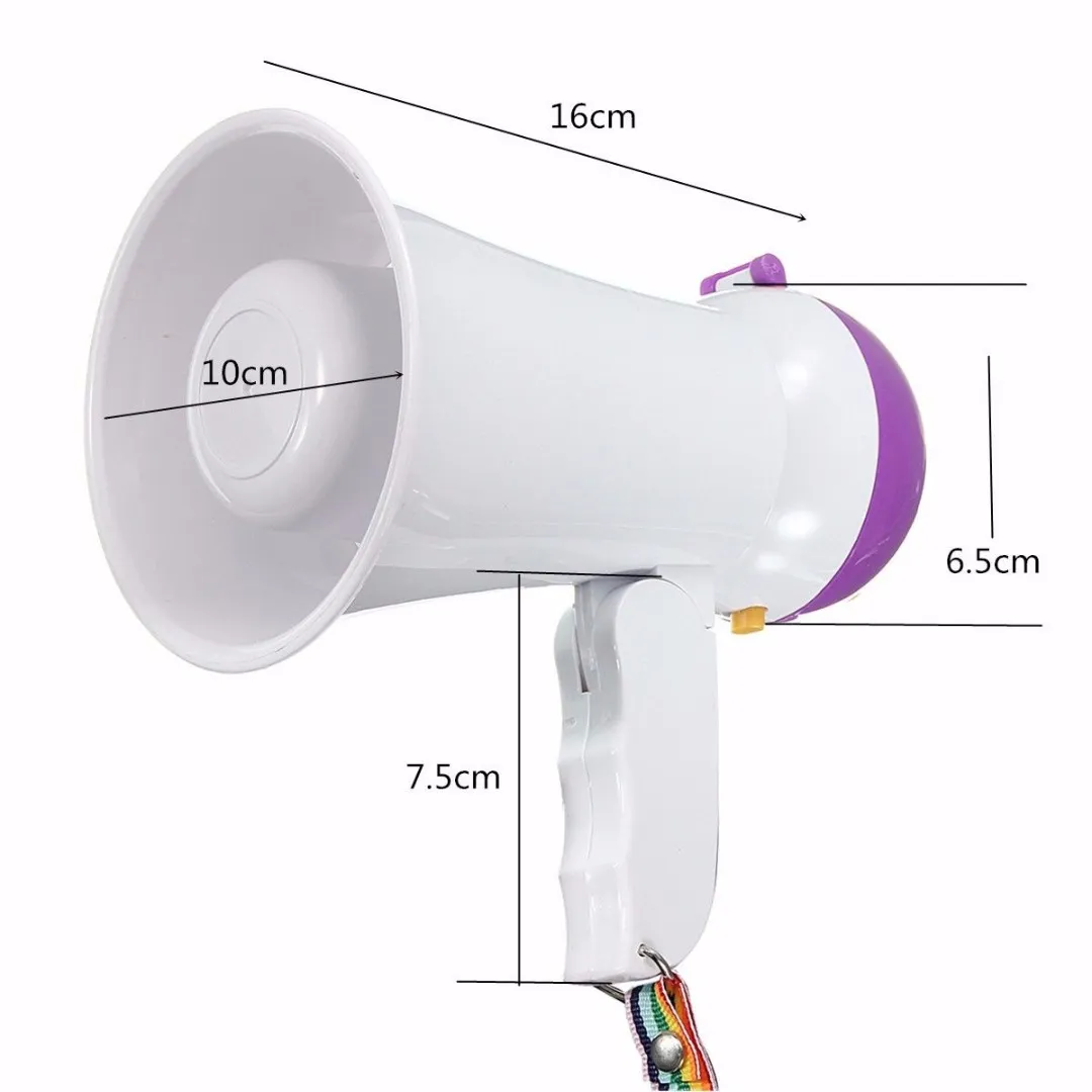 Mini Foldable Megaphone 5W Handheld Microphone Horn Bull Loud Speaker Amplifier Bullhorn Durable Tools for Guider Teacher