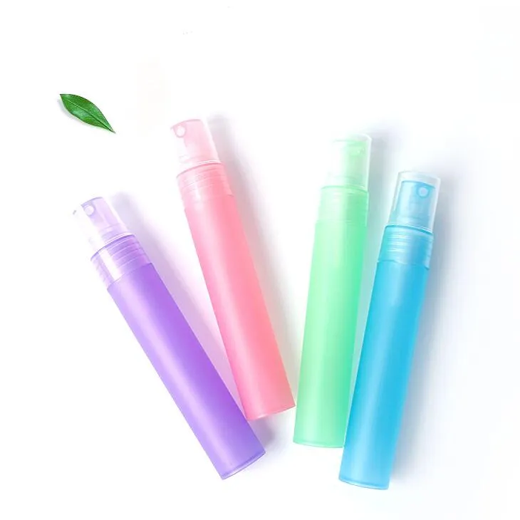 20ml Spray Perfume Bottles Factory Price Colorful Frosted Plastic Tube Empty Refillable Atomizer Perfume Bottles Spray LX1620