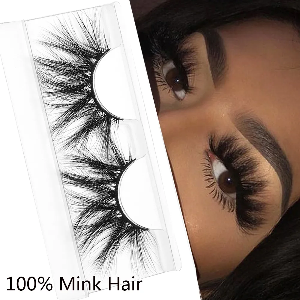 3d mink ögonfransar 100% riktiga minkfransar 25mm lång dramatisk tjock falska lash handgjorda crisscross eyelash extensions skönhetsmakeup 18 stilar