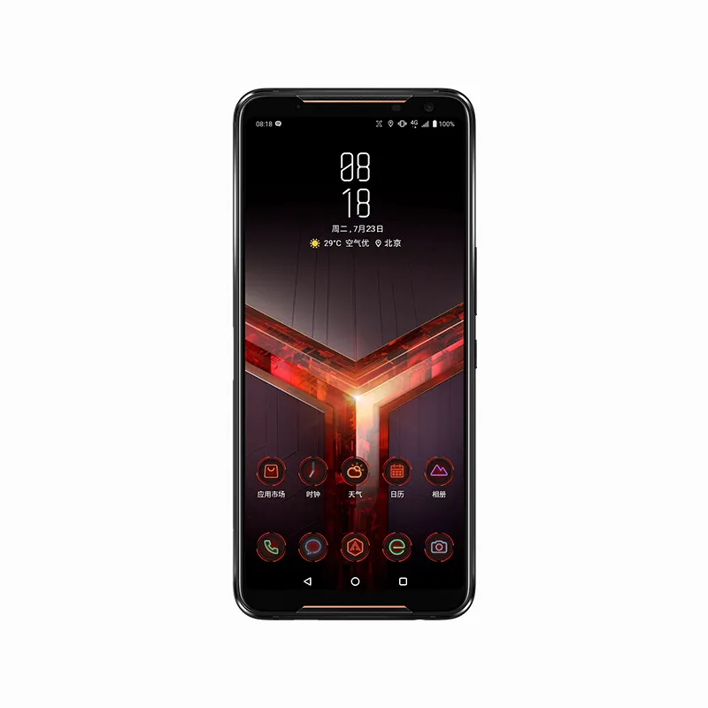 원래 ASUS ROG 2 4G LTE 휴대 전화 게임 12GB RAM 1TB ROM Snapdragon 855 Plus Octa Core Android 6.59 "AMOLED 화면 48.0MP NFC 6000mAH 지문 ID 스마트 휴대 전화